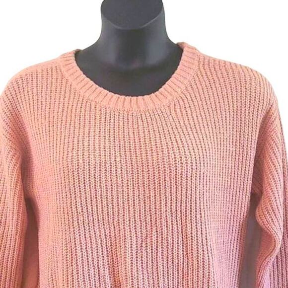 EVRI Women’s Cozy Ribbed Crewneck Sweater - Pink, Size 1X - NWOT - Picture 5 of 6